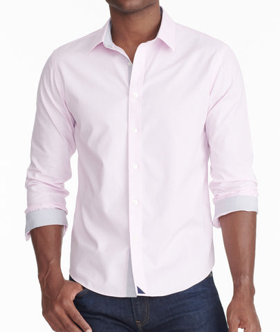 Men New Shirt High-end Sense Business Versatile Plaid Slim Fashion