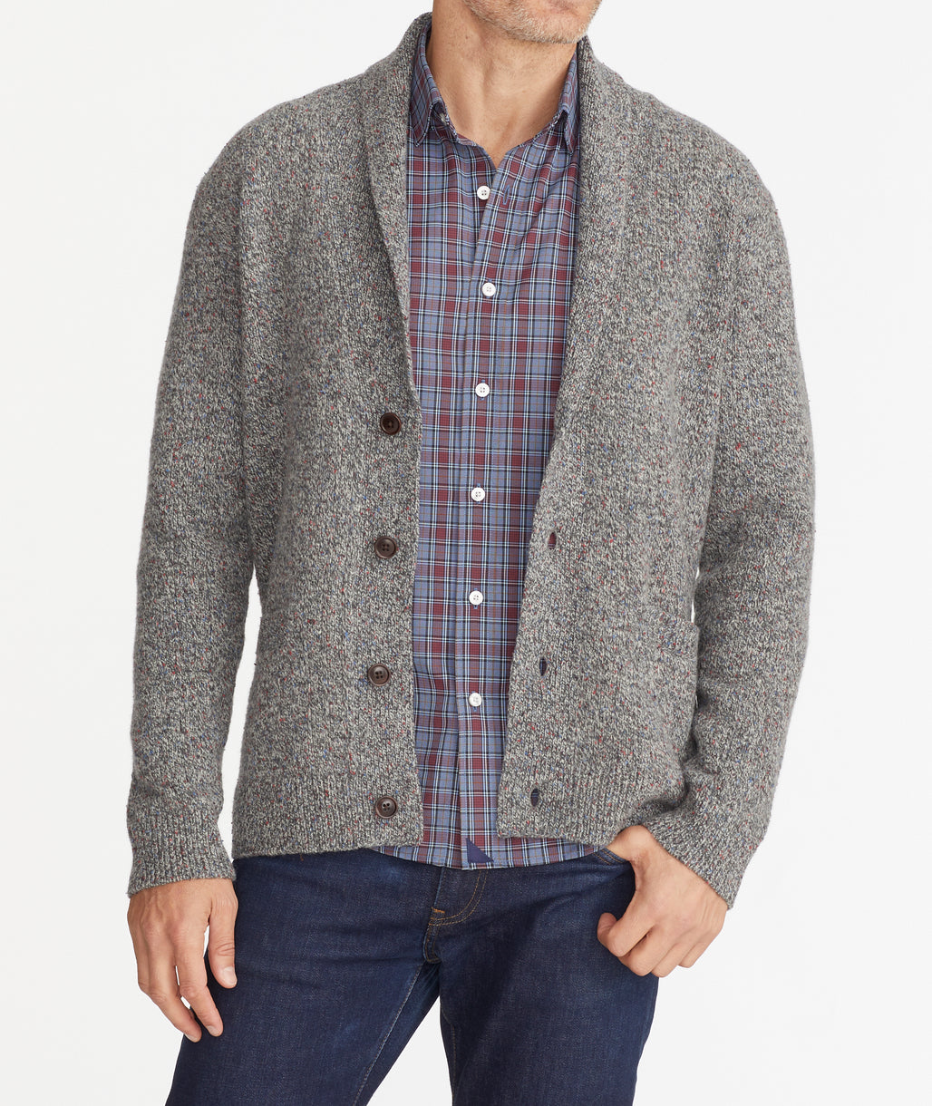 Donegal Cardigan Sweater Gray | UNTUCKit
