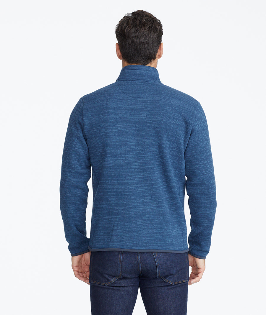 Fleece Full-Zip Blue | UNTUCKit