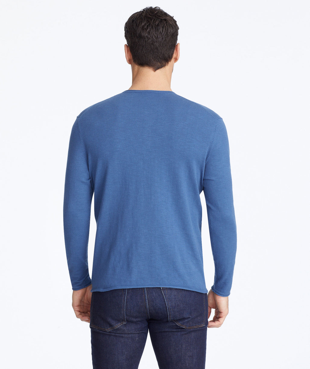 Henley Sweater Navy UNTUCKit