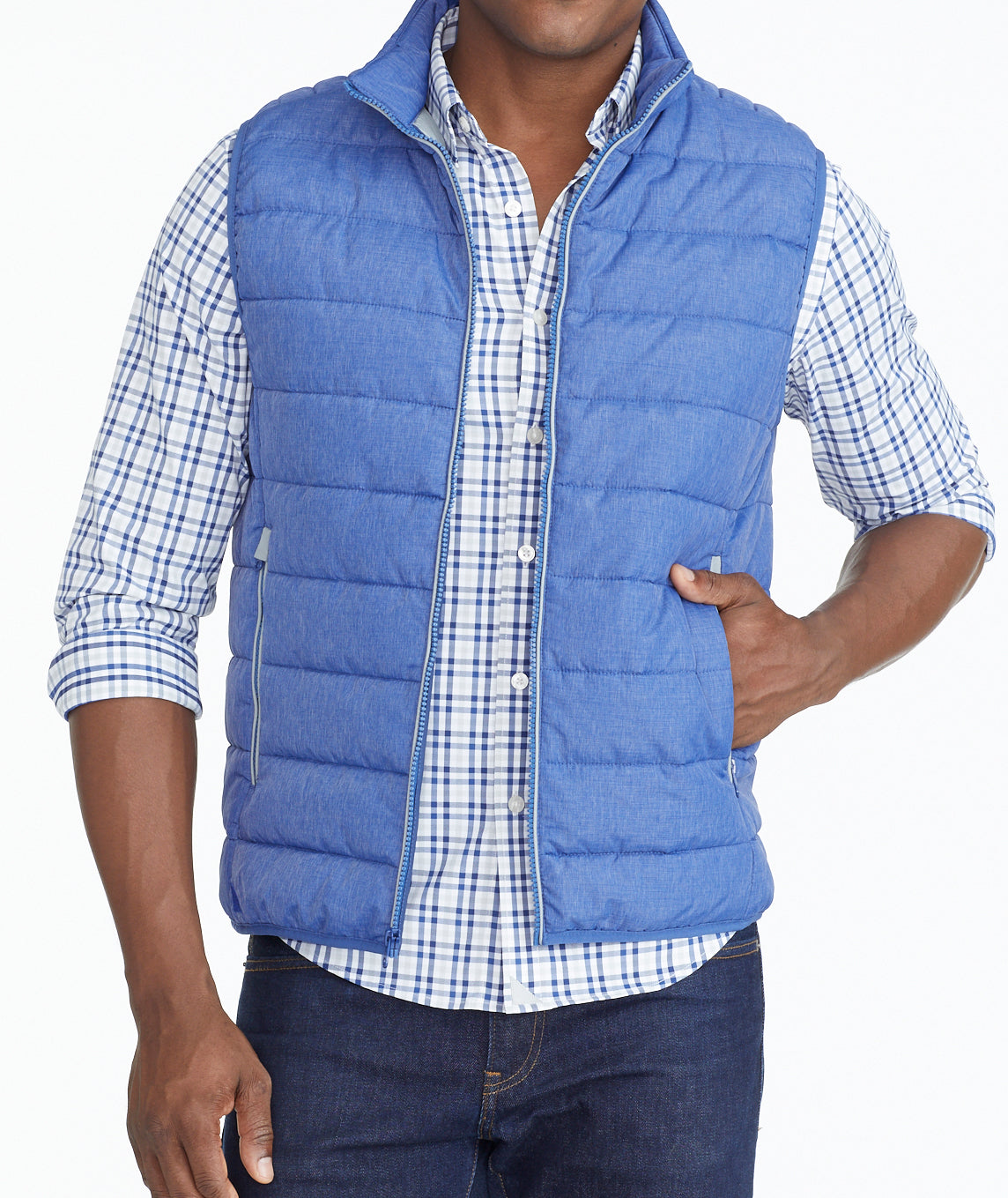 Puffer Vest Thierry - Blue | UNTUCKit