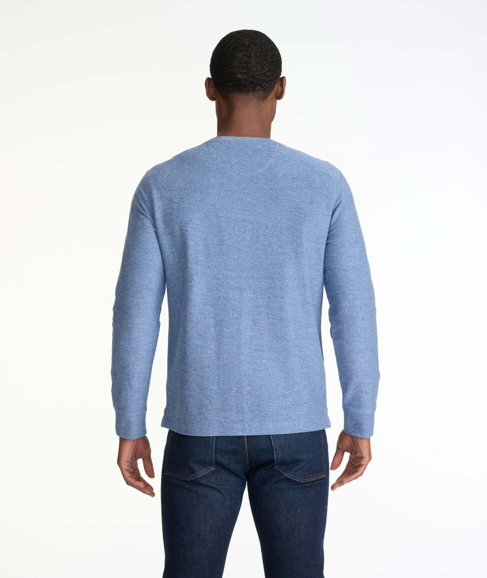 French Terry Long-Sleeve Henley