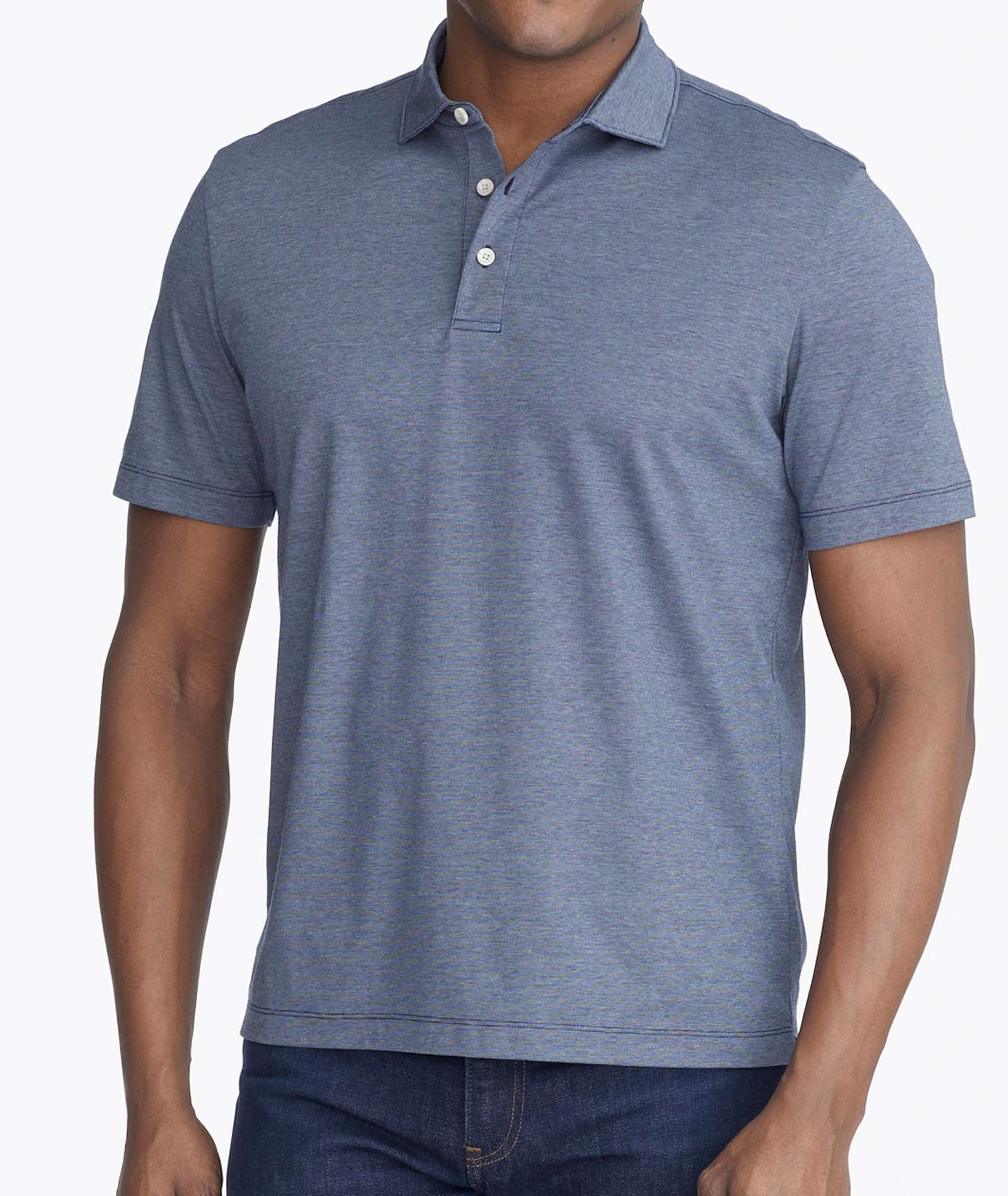 Luxe Wrinkle-Free Pique Polo Blue | UNTUCKit