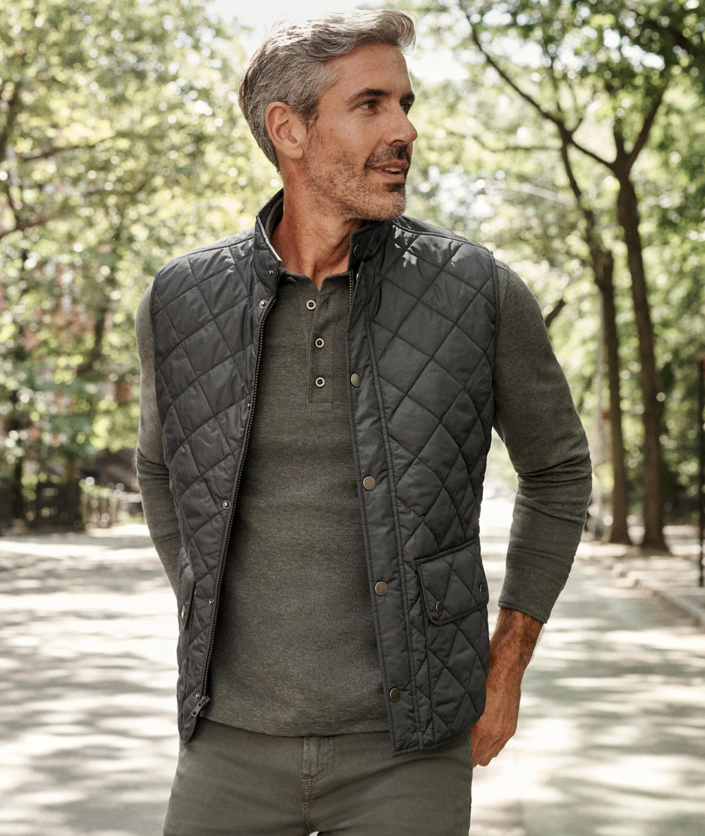 mens quilted vest