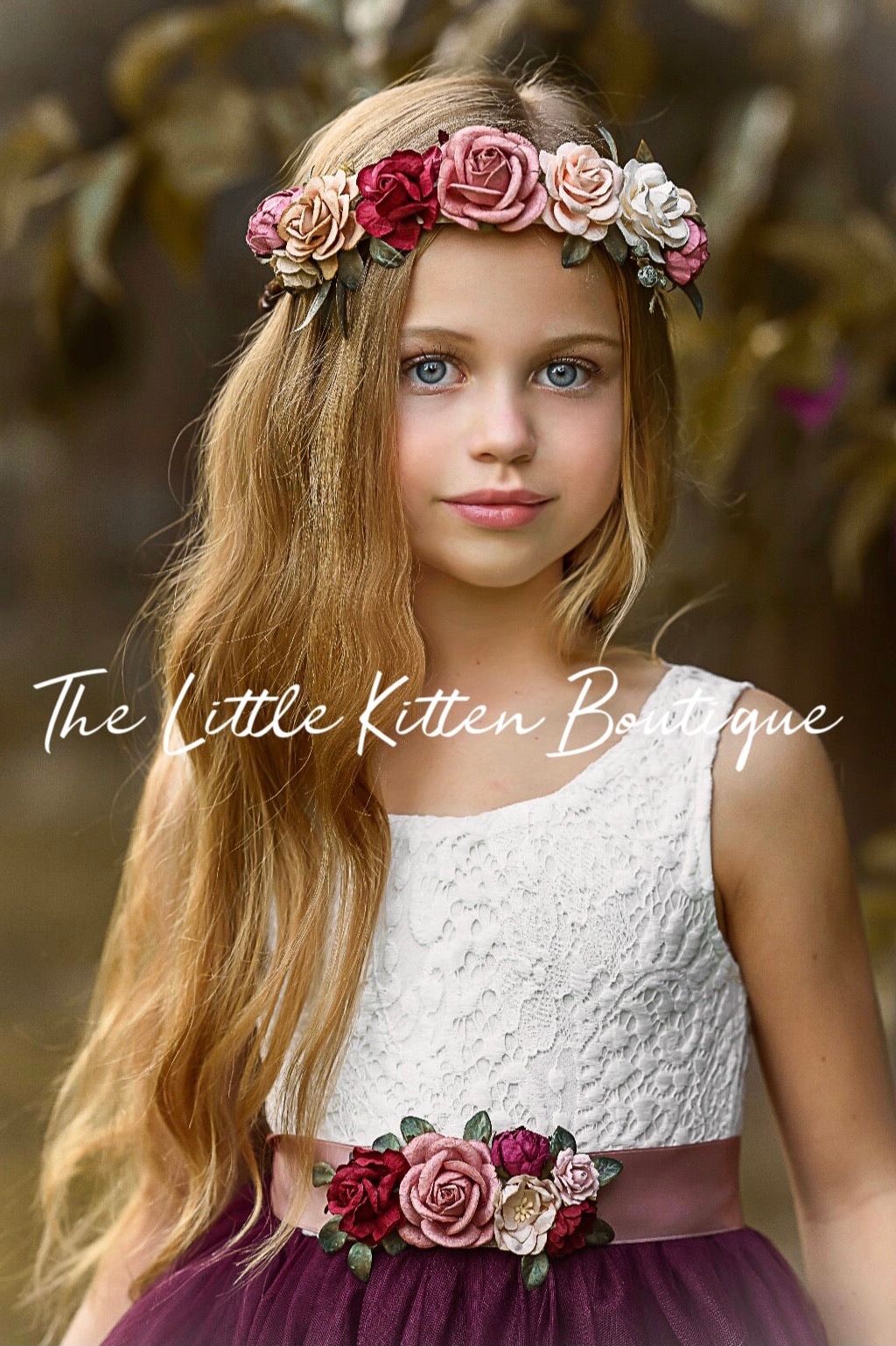 Floral Hair Wreaths on Grapevine / Wedding Hair Accessories – The Little  Kitten Boutique