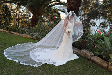 lace cathedral wedding veils