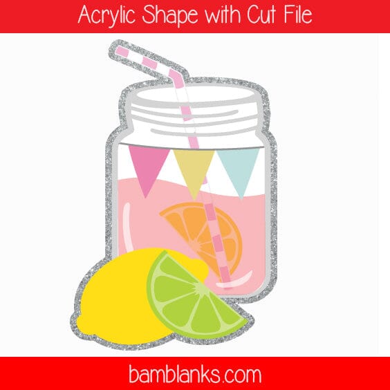 Lemonade Jar - Acrylic Shape #287