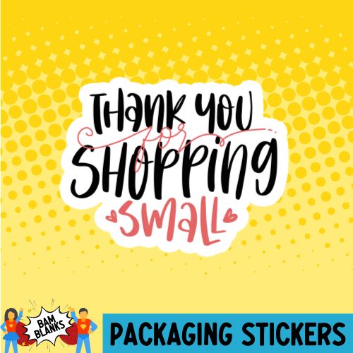 Thanks For Shopping Small Printable Stickers – Cassie Smallwood