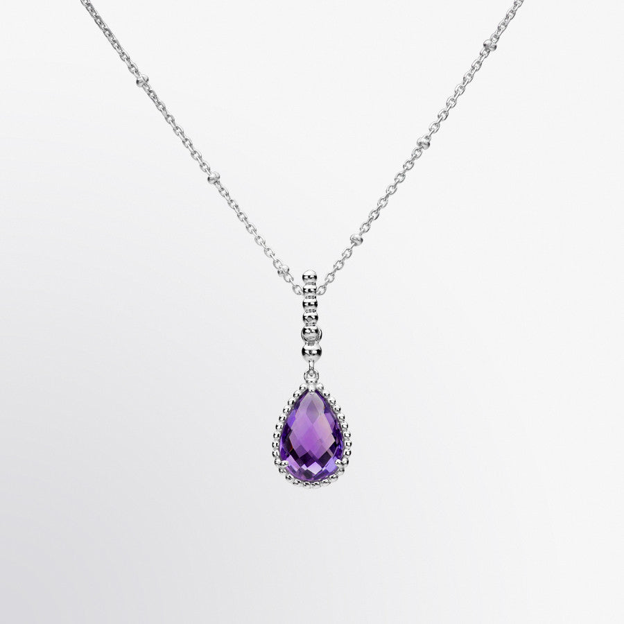 Fifth Bond | Pear Shaped Amethyst Pendant