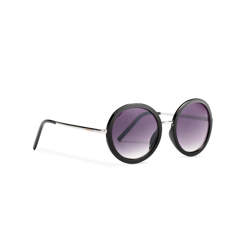 estoy enfermo Cayo Descubrimiento PADA - Big round women sunglasses with shiny rims and metal frame – SOLFUL