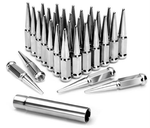 chrome spike lug nuts