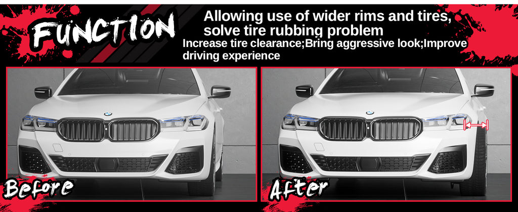 BMW-Wheel Spacer before and after