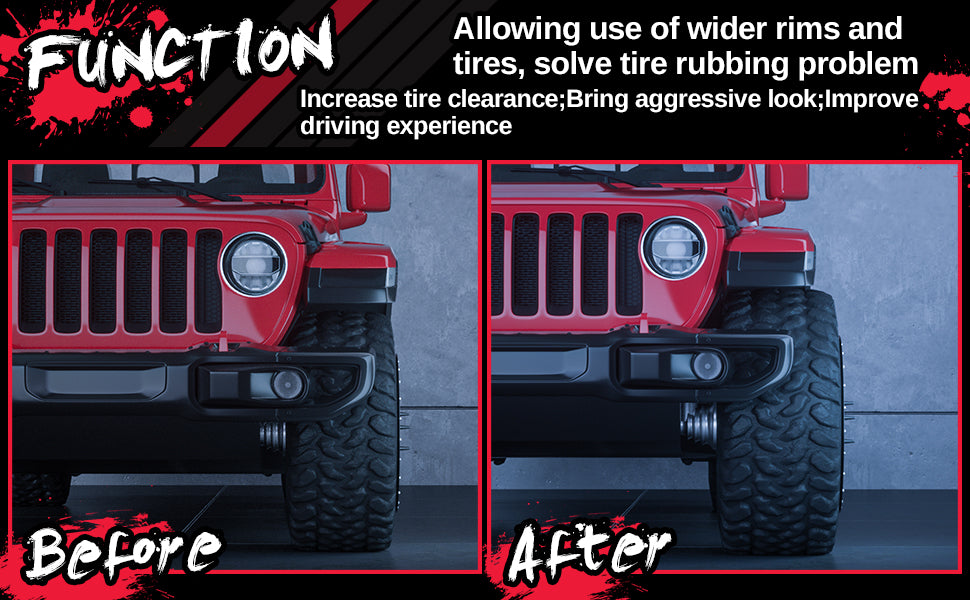 Jeep-Wheel Spacer before and after