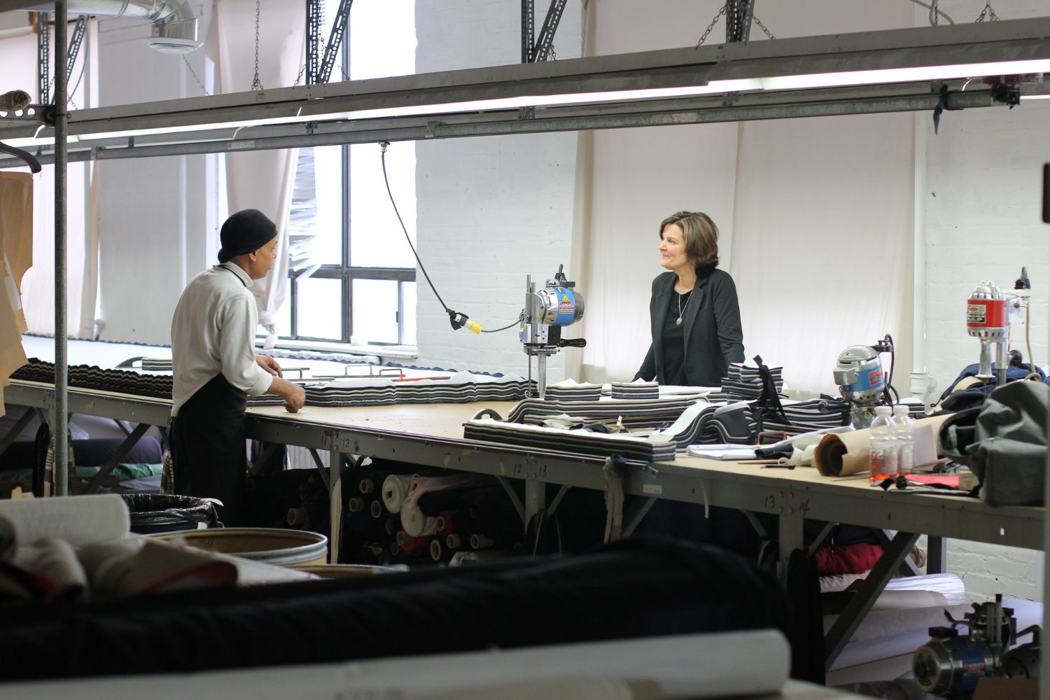 Miik clothes are proudly made in Canada—from custom milling and dying our fabrics to cutting and sewing our garments