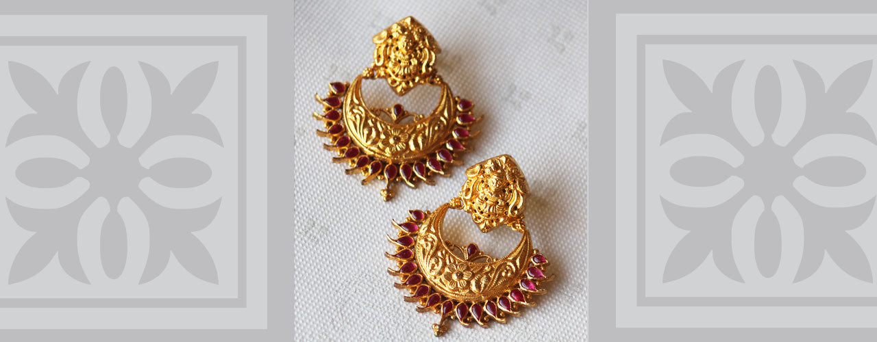 The Asmita Silver Chand-Bali Earrings — KO Jewellery