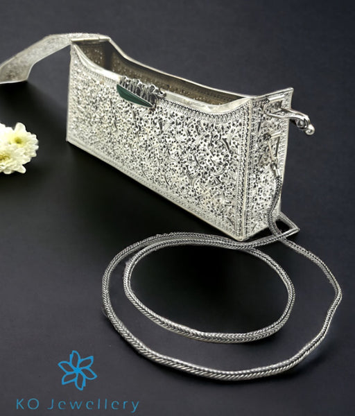 925 Sterling Silver Flower Plum Purse Wallet Engrave Pendant Necklace  Perfume Bottle GaWu Box Mantra Pendant