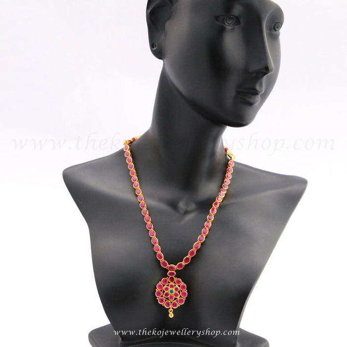 The Alpa Silver Kempu Necklace — KO Jewellery