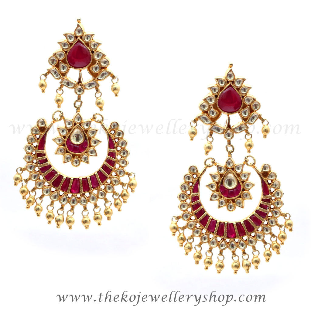 The Amrapali Silver Chandbali Earrings 