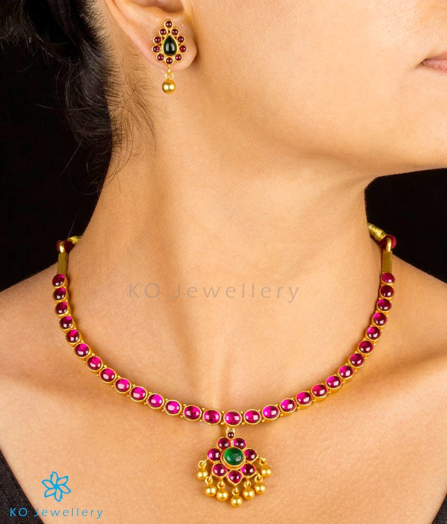 Pranidhi Silver Addigai Necklace-Buy 