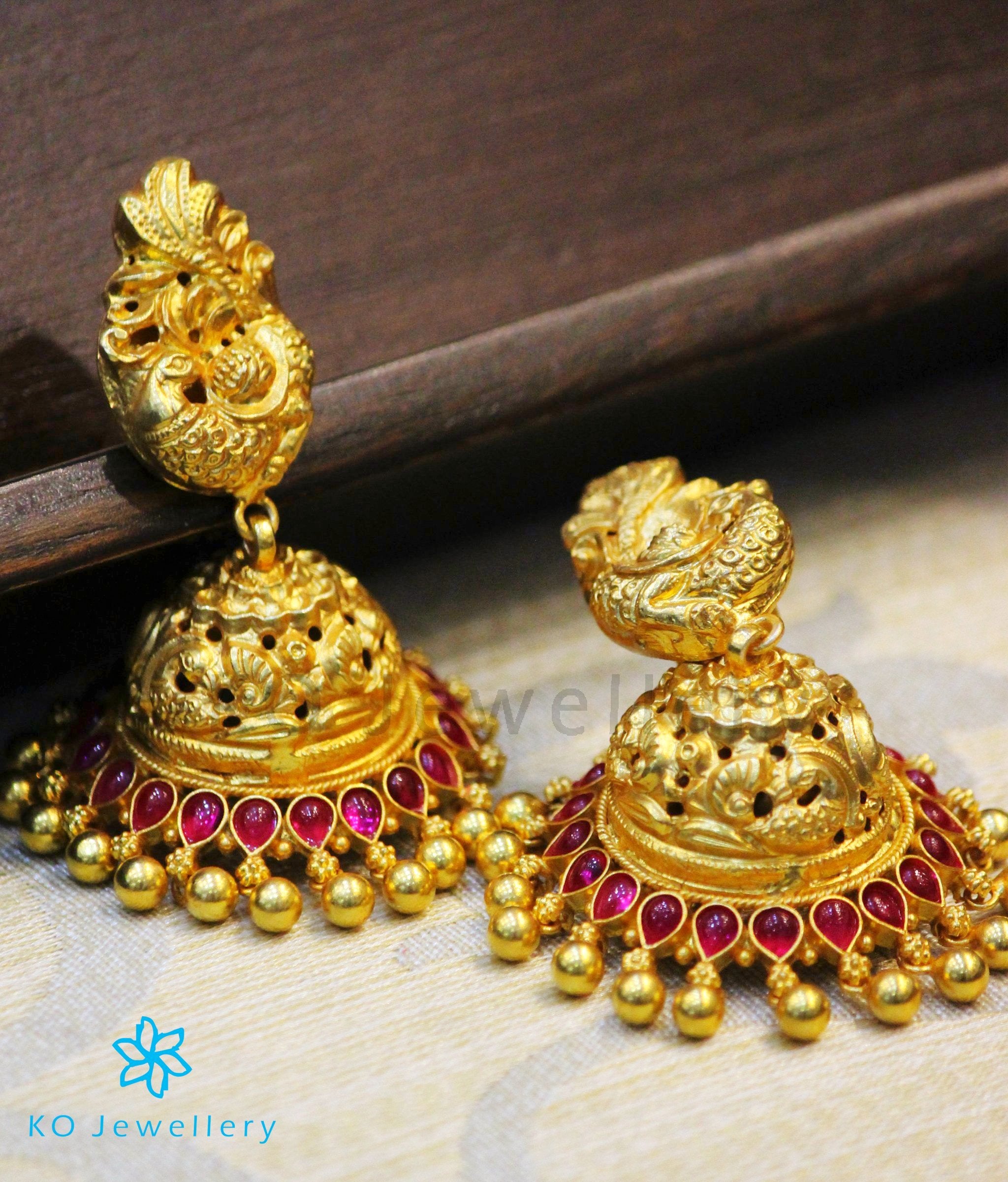 Silver Jhumkas - KO Jewellery