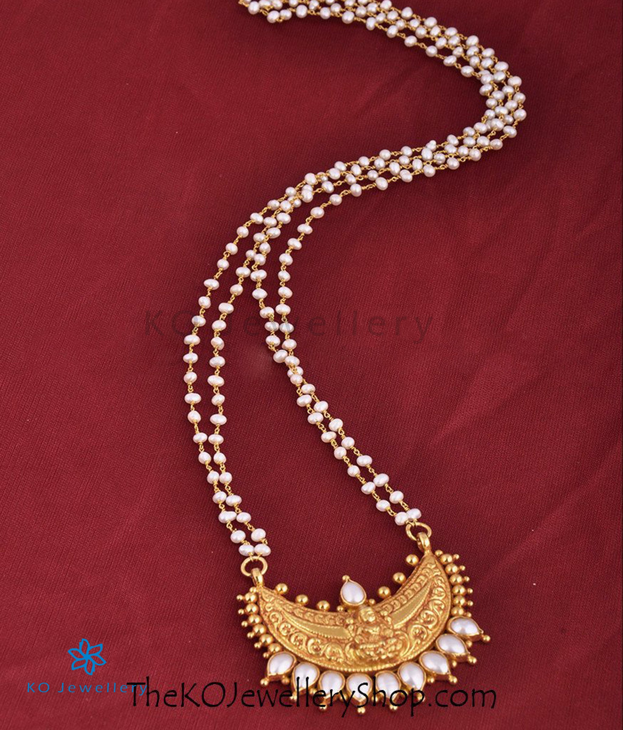 The Vaishnavi Silver Pearl Pendant - KO 