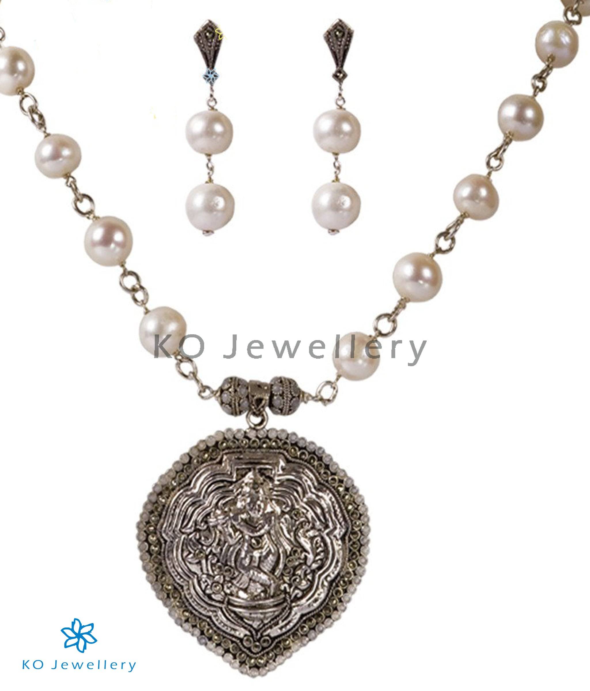 The Mohana Pure Silver Necklace Set 