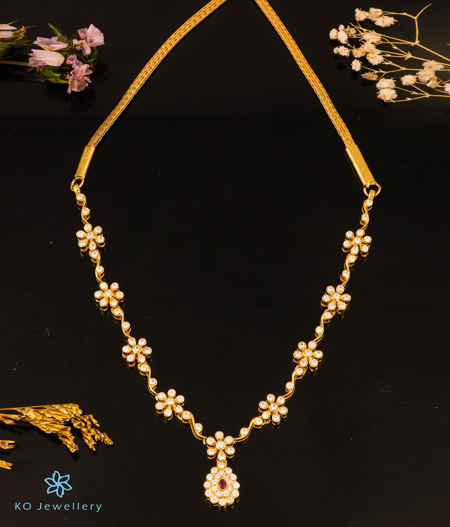 Gold Plated Gold Polish Silver Necklaces online shopping India — KO ...