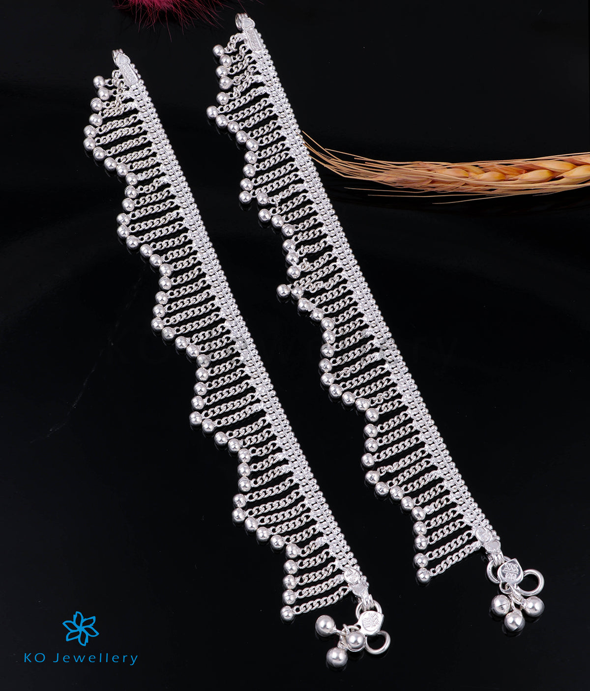 The Jhilmil Silver Kids Anklets (7 inches) — KO Jewellery