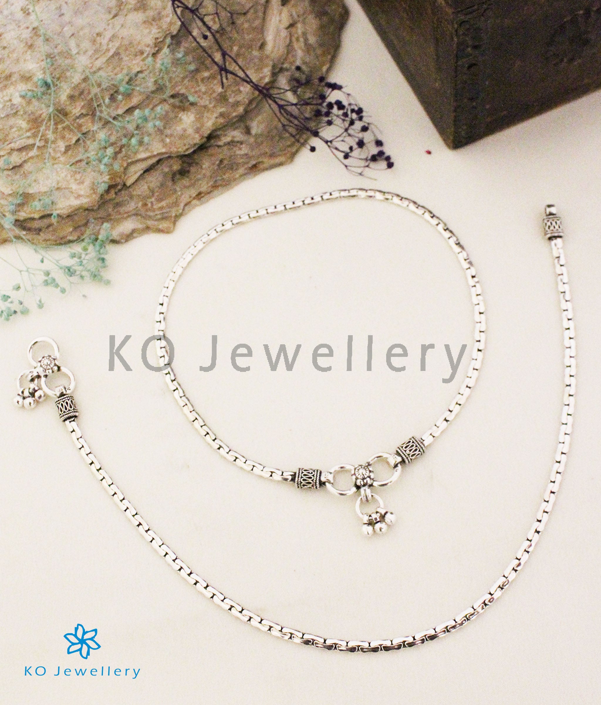 silver anklets online