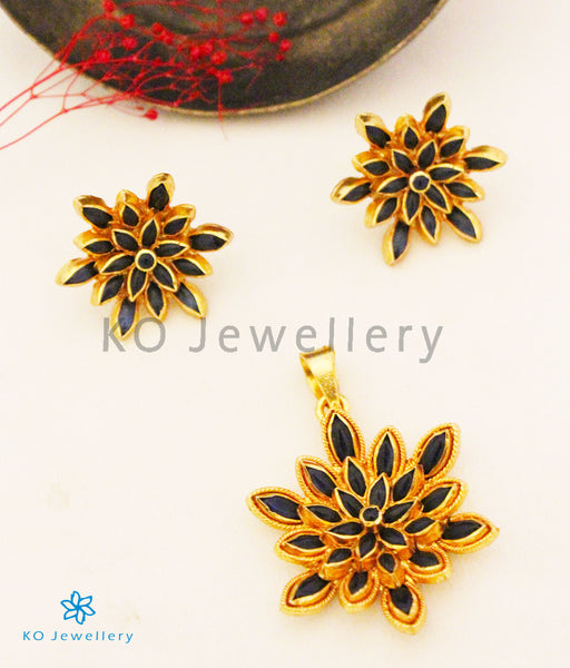 Gold Finish Lotus Stud Earrings In 92.5 Sterling Silver Design by Neeta  Boochra Jewellery at Pernia's Pop Up Shop 2024