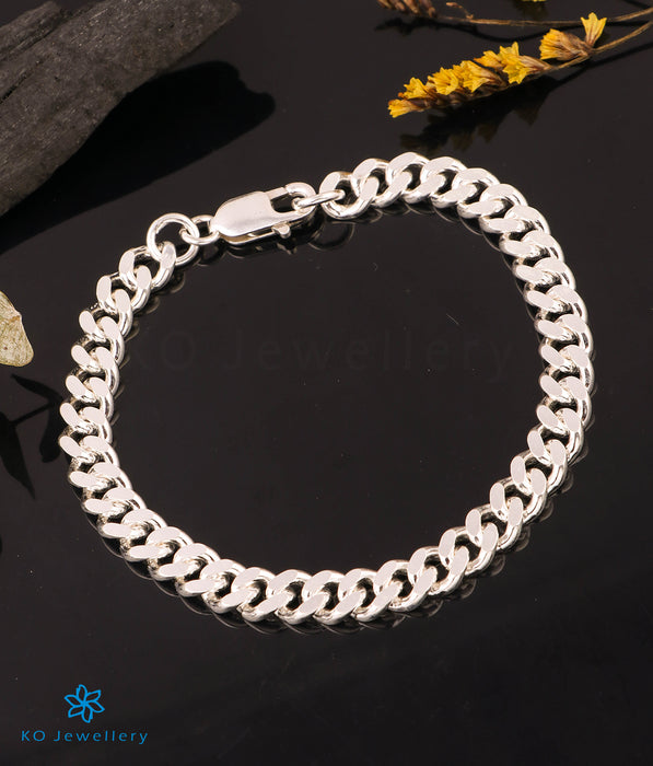 Buy Silver Mens Bracelet Cuban Link Chain Bracelet Husband Gift Online in  India  Etsy