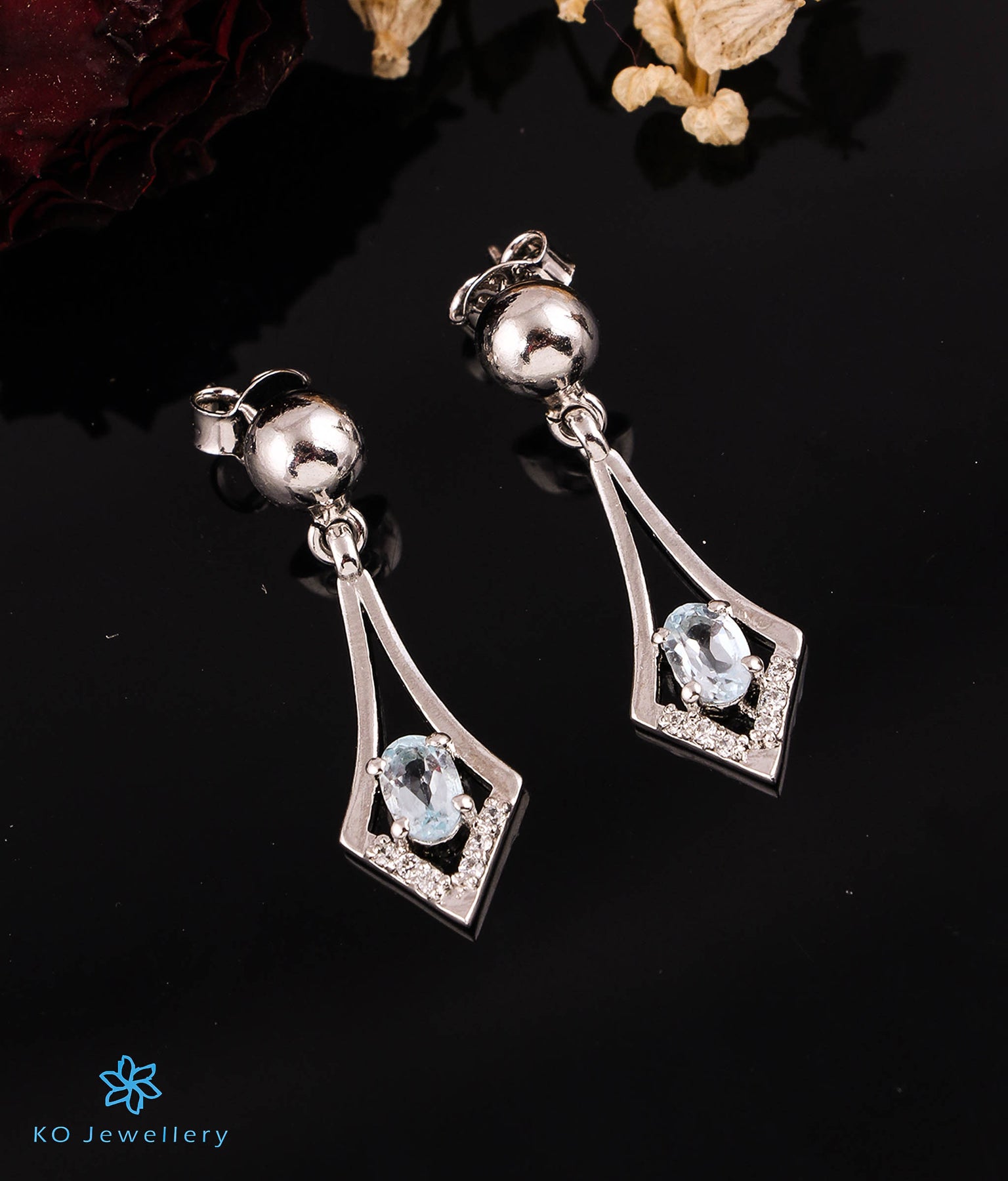 Women's sterling silver earrings - online shopping India — KO Jewellery