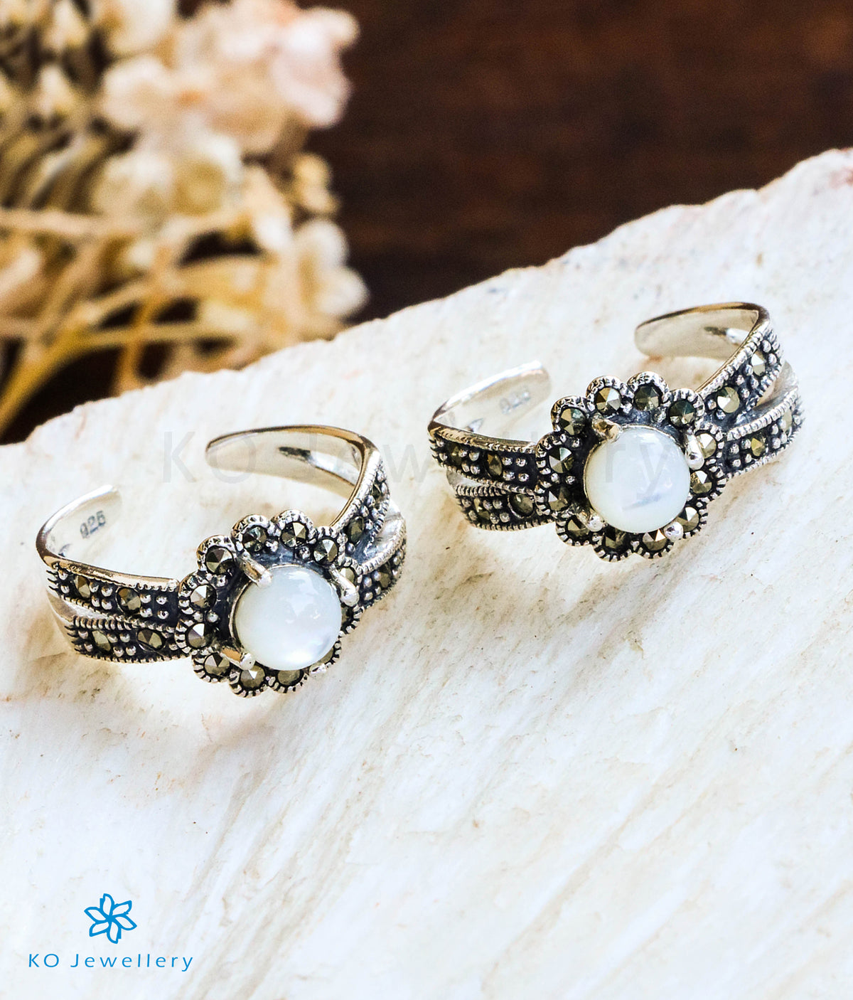 The Silver Toe-Rings -Buy Pure Silver Toe rings Online — KO Jewellery