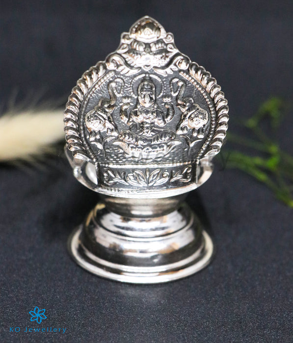 The Rajanya Silver Kamakshi Diya/Lamp - Buy Silver Lamp/ Diya online ...