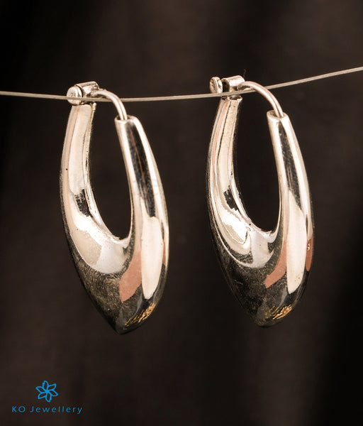 Large Clip on Earrings Simple Thin Hoop Earrings Silver Plated 3 inch Hoops  - Walmart.com