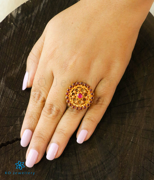 Big Round Finger Rings for Women Boho Indian Egypt Gold Color Metal Hip-hop  Middle Shiny Rhinestone Finger Rings Party Jewelry