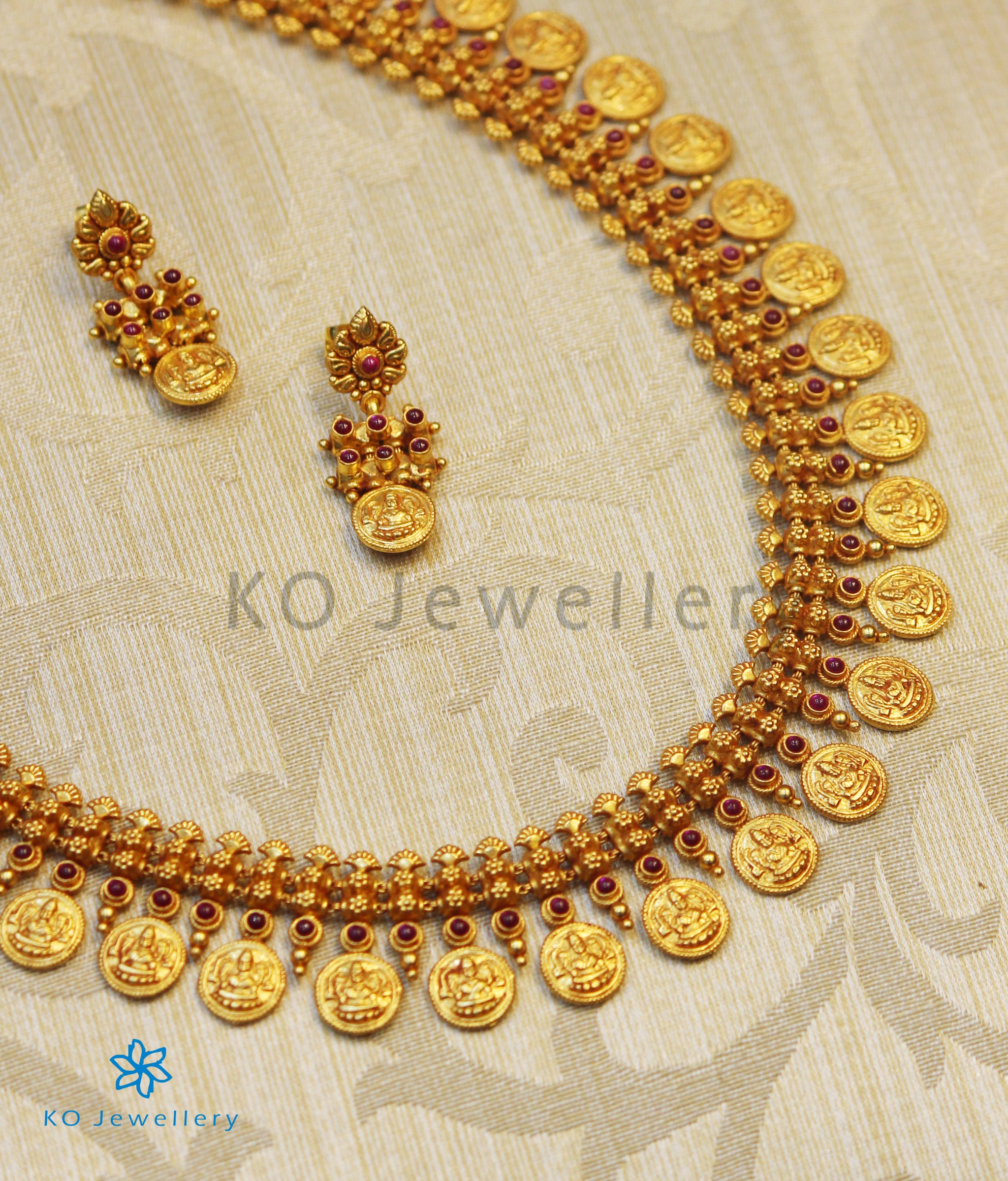 Lakshmi Devi Gold Haram Designs With Price And Weight