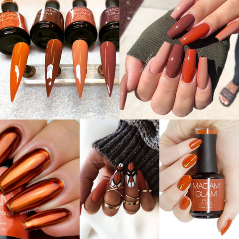 25 Beautiful November Nail Ideas : Chocolate Outline French Nails