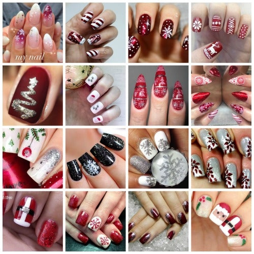 This Girl Sleighs · How To Paint A Christmas Nail Manicure · Beauty on Cut  Out + Keep