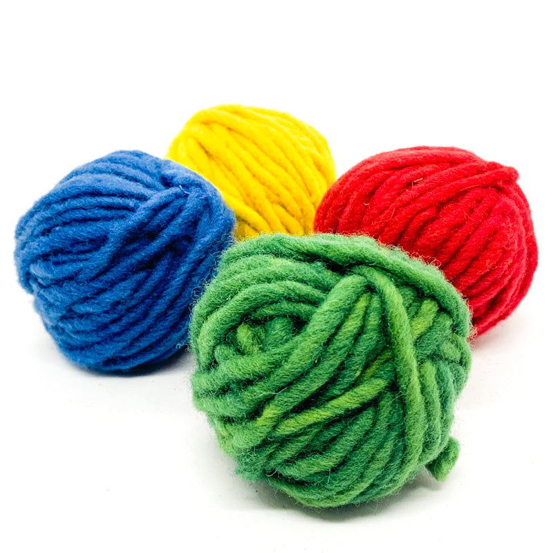 Plant-dyed organic felting wool 10 colours 100g - Filges