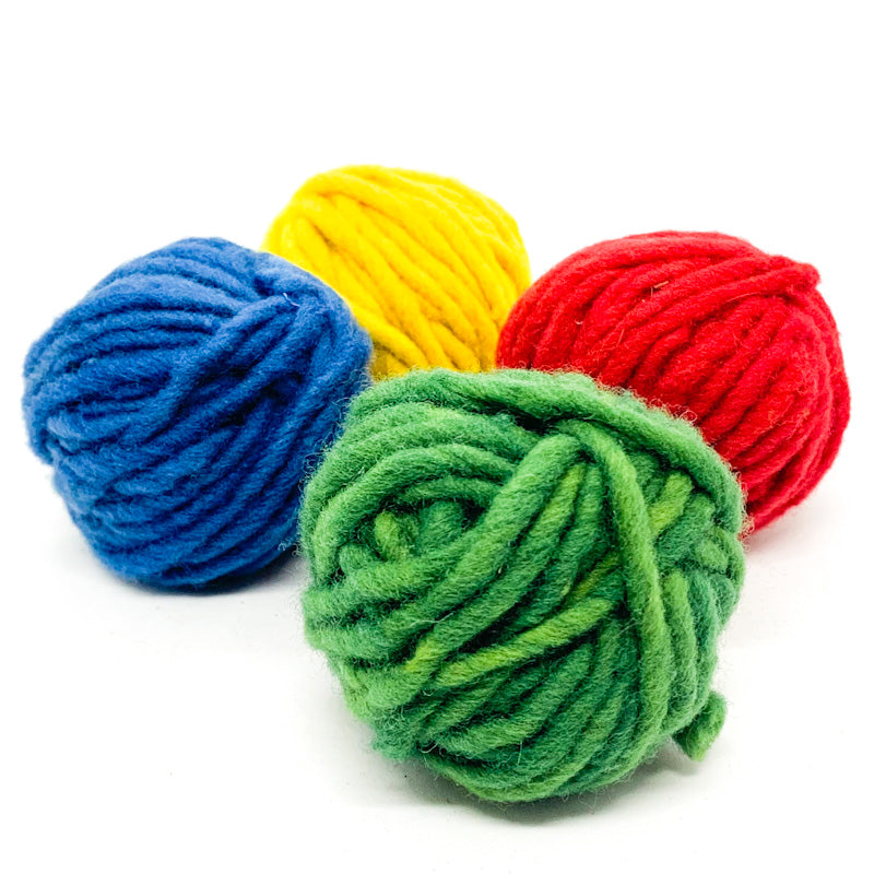 Organic Plant Dyed Finger Knitting Yarn Set