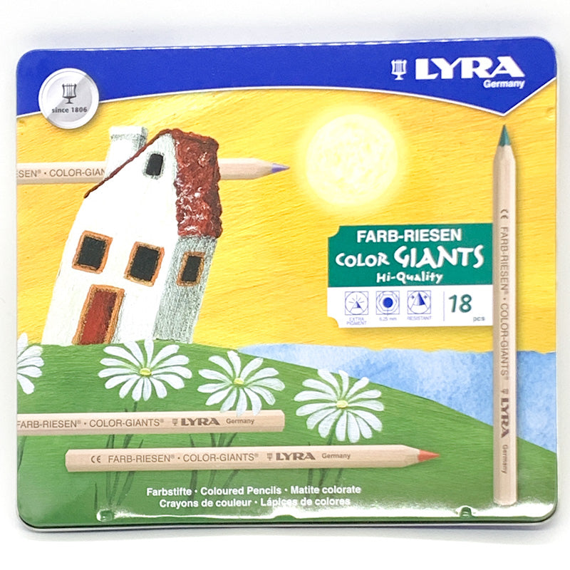 Lyra Color Giants Skin Tone Colored Pencils, 6.3 mm Lead Size, Assorted  Lead, 12/Set