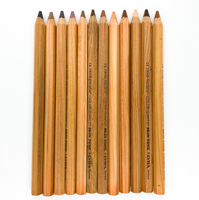 Lyra Color Giants Colored Pencils - Alder & Alouette Unlacquered Set