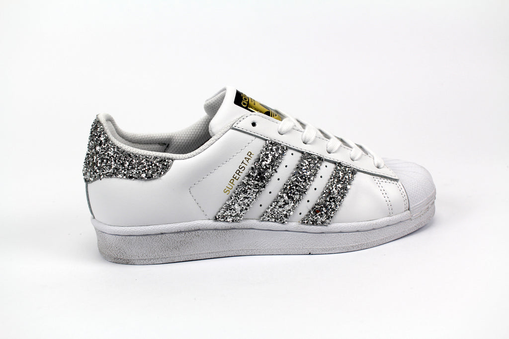 Adidas Superstar Personalizzate Glitter Silver – Ballo Da Sola