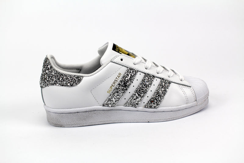 adidas superstar glitter silver