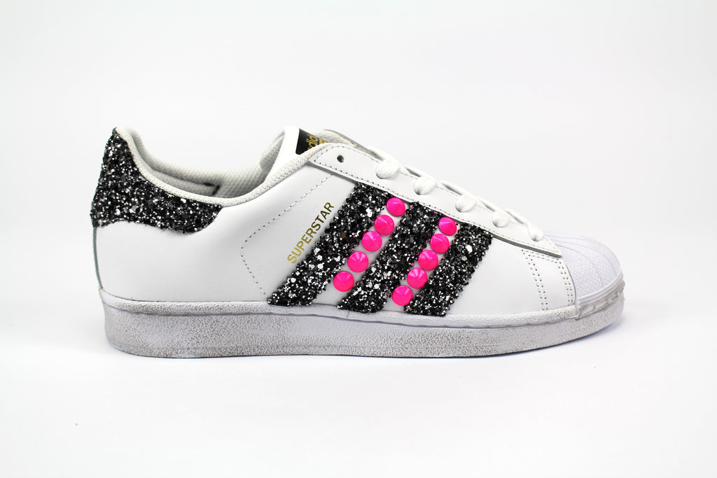 Ambiguo Significado Contiene Custom Adidas Superstar Fluo &amp; Black Silver – Ballo Da Sola