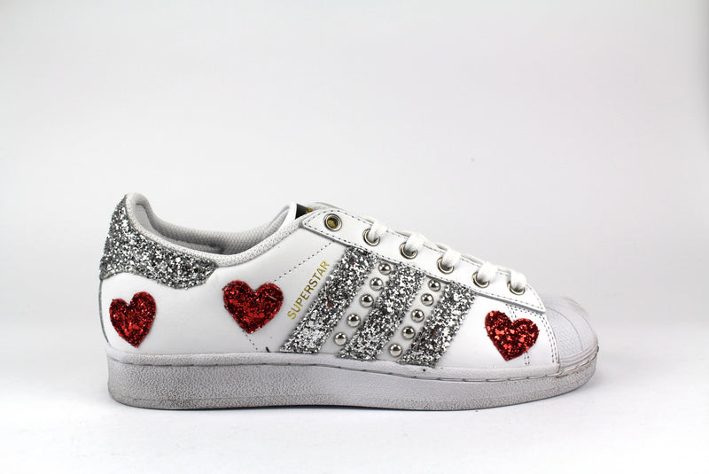 adidas cuori glitter