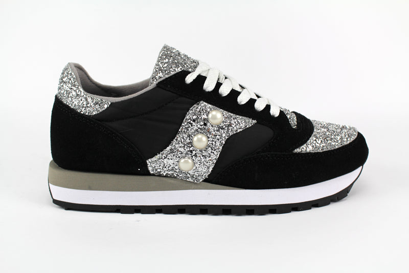 saucony jazz glitter nere