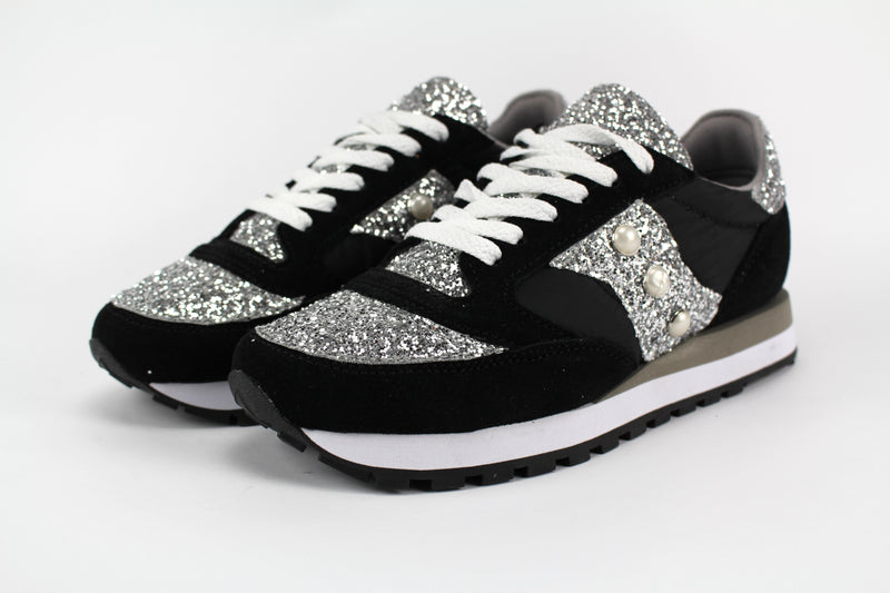 saucony glitter nero