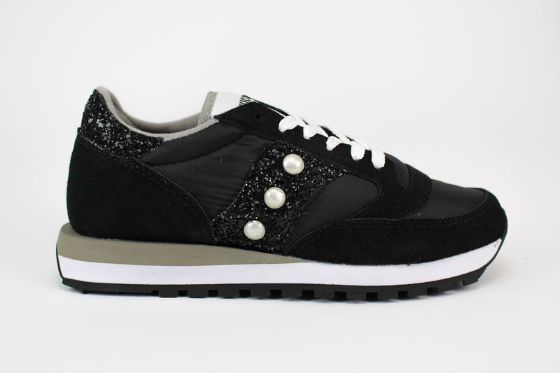 Saucony Jazz Personalizzate Black \u0026 Black Glitter – Ballo Da Sola